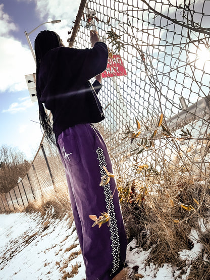 M1ND - Rhinestone Sweatpants